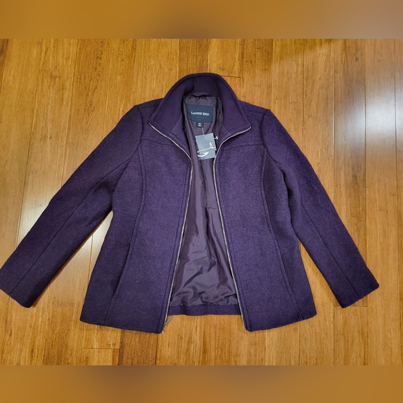 (NWT) Lands' end wool mix jacket - Picture 2 of 7